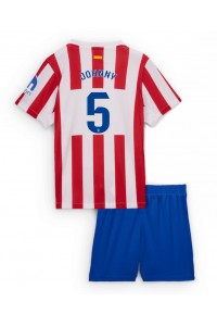 Atletico Madrid Johnny Cardoso #5 Jalkapallovaatteet Lasten Kotipeliasu 2025-26 Lyhythihainen (+ Lyhyet housut)